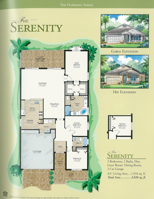 the Serenity floor plan - Cascades at River Hall