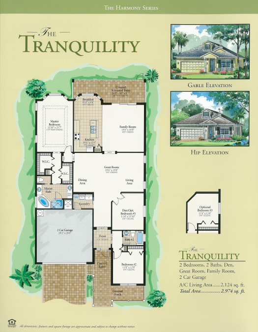 the Tranquility floor plan - Cascades at River Hall