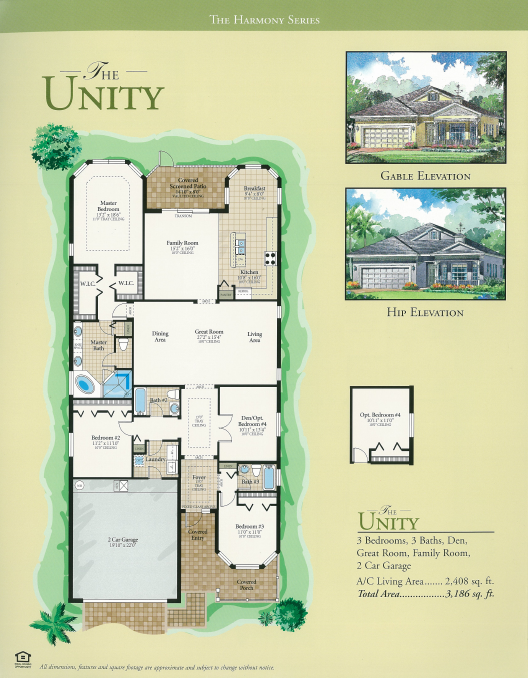 the Unity floor plan - Cascades at River Hall